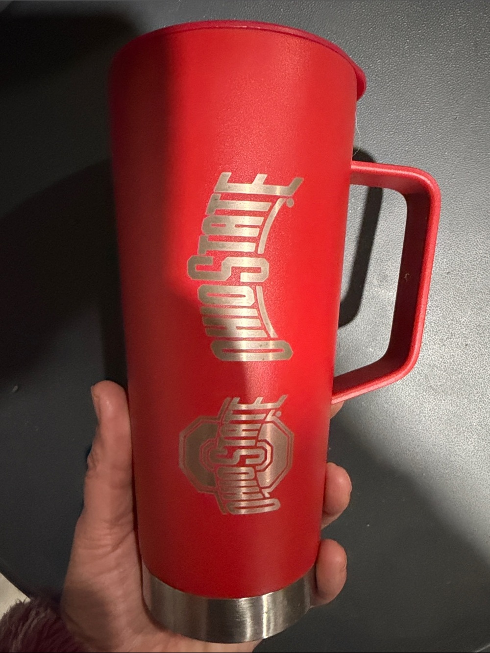 Ohio State Red Insulated Travel Mug with Handle
